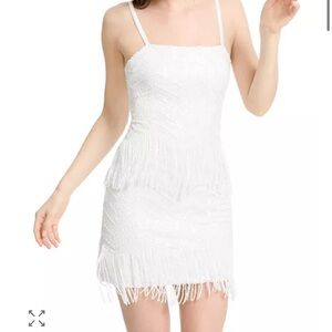 Dress the Population Anya Embellished Cocktail Bridal mini dress